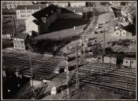 Spoorwegovergang vanuit Watertoren - 1954